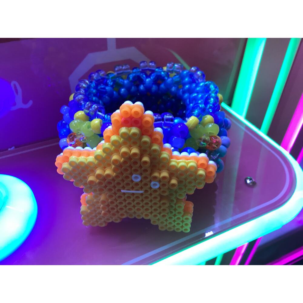 La Luna Kandi Pony Bead Cuff Bracelet